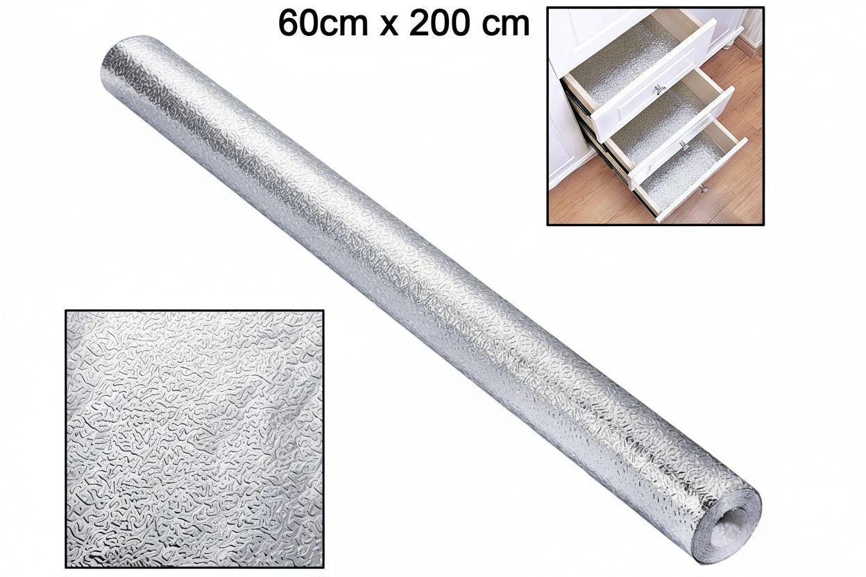 Self-adhesive Kitchen Back Splash Wallpaper Aluminum Foil Wall Paper (60200 Cm)