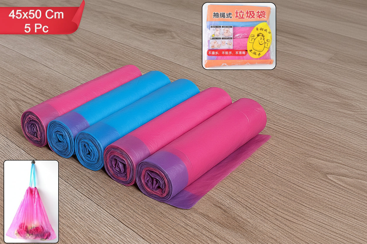 Biodegradable Garbage Bag Rolls 45x50 Cm (5 Pc)