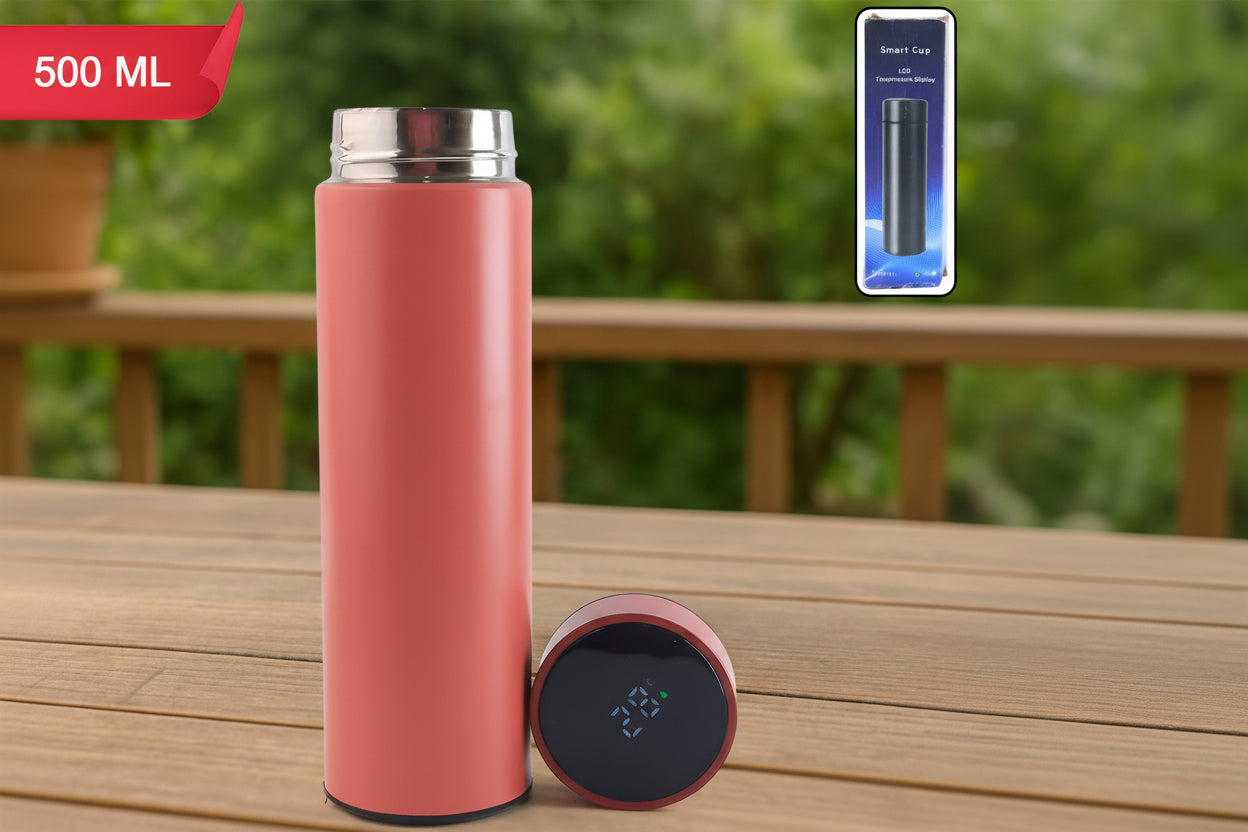 Red Vacuum Insulated Water Bottle (1 Pc  500ml)