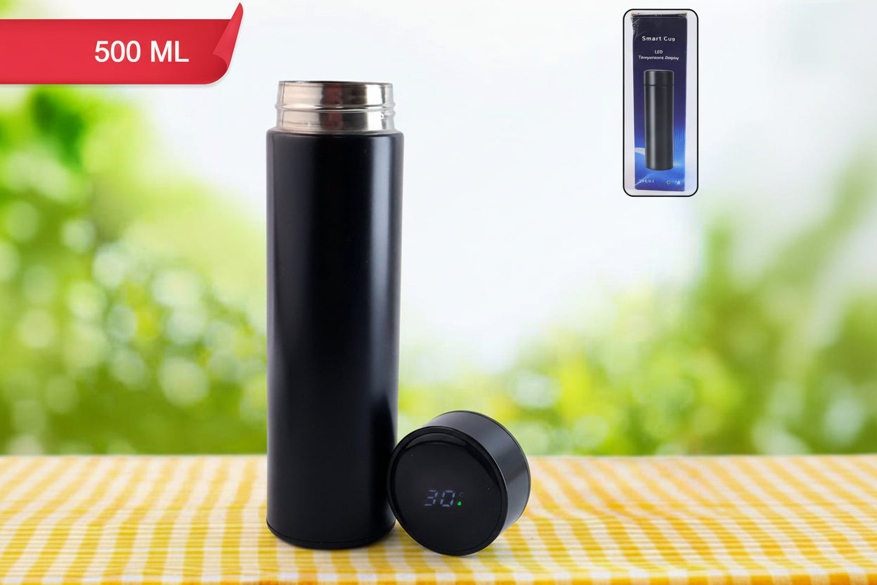 Black Vacuum Insulated Water Bottle (1 Pc  500ml)