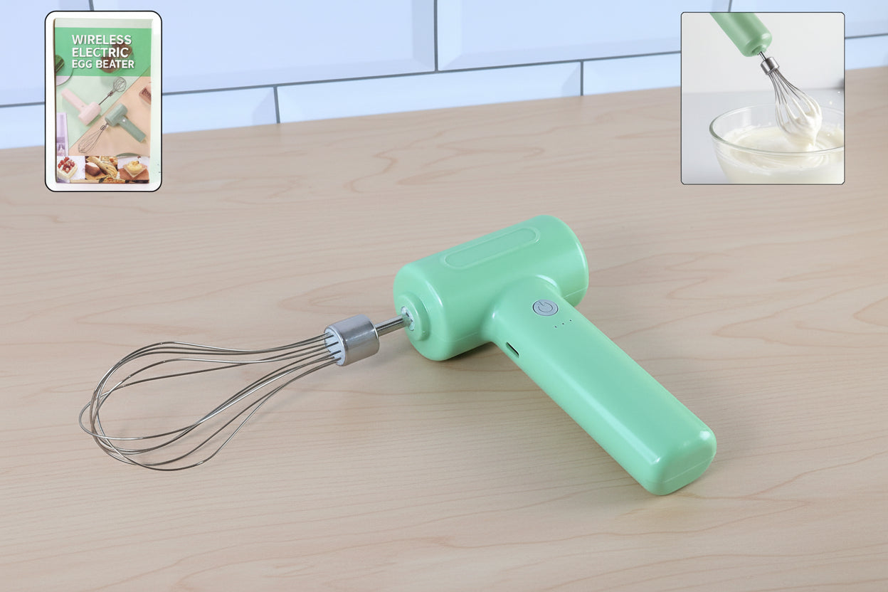 Cordless Electric Whisk  Egg Beater - (1 Pc)