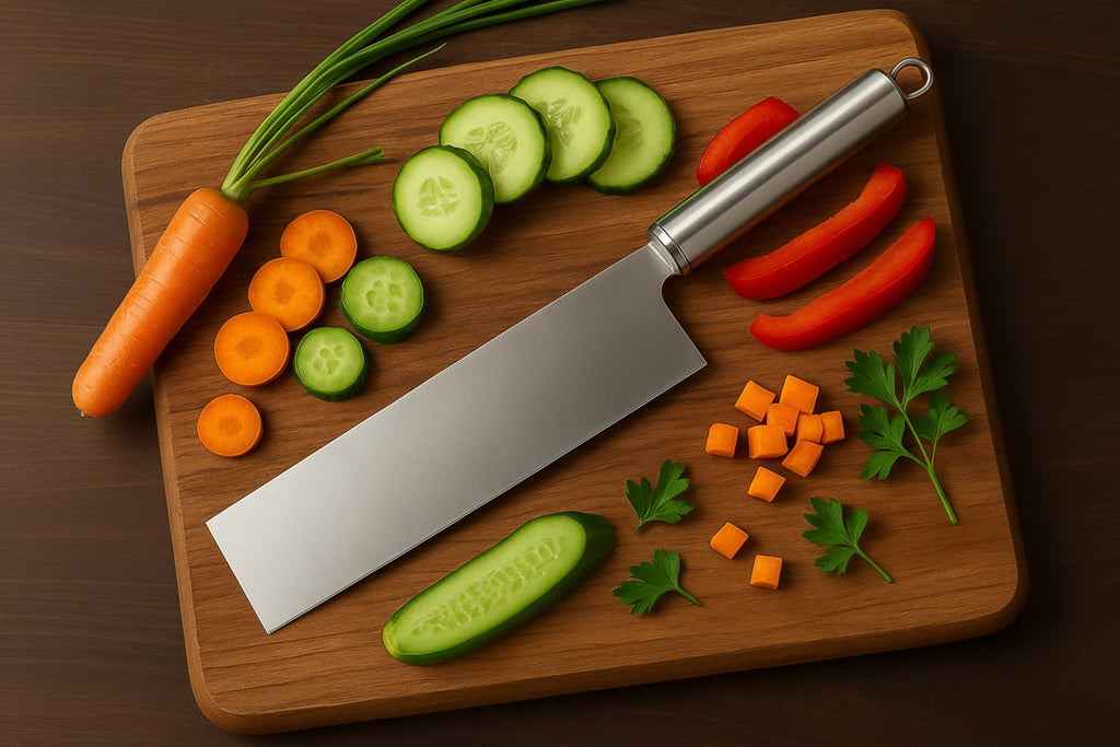 Professional-grade Stainless Steel Vegetable Cleaver Knife 1 Pc