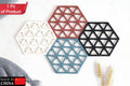 4042 Cup Mat Pvc Tea Coaster Non-slip Placemat High Temperature Insulation Pad Hollow Pot Mat Bowl With Anti-hot