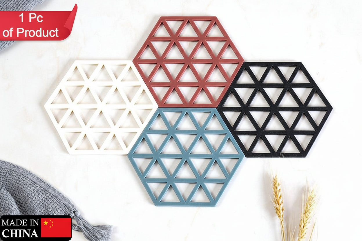 4042 Cup Mat Pvc Tea Coaster Non-slip Placemat High Temperature Insulation Pad Hollow Pot Mat Bowl With Anti-hot