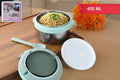 Ganesh Tiara 400ml Stainless Steel Insulated Lunch Box With Leakproof Lid  Folding Spoon
